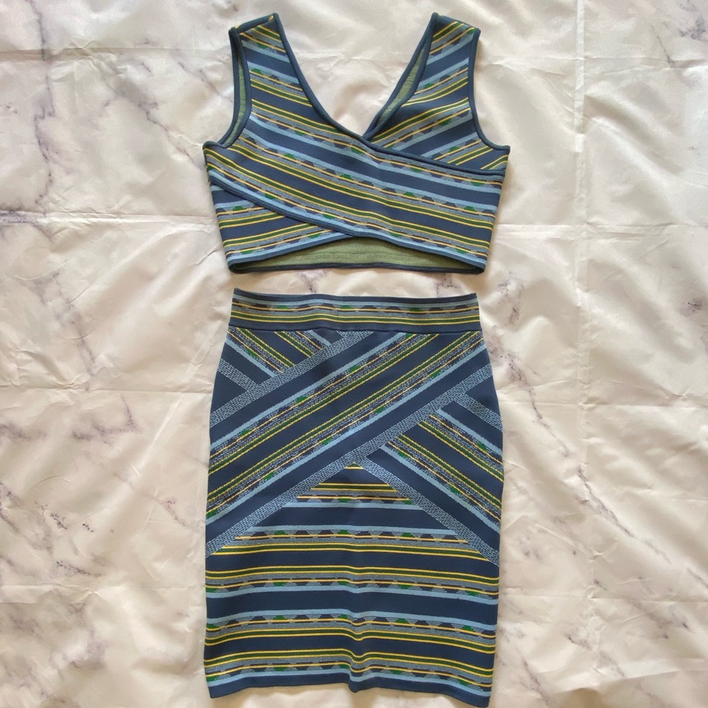 BCBG Bodycon Skirt/Crop Top Set